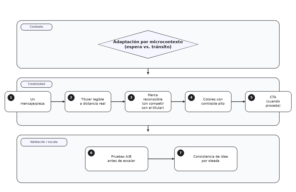Flujograma publcidad en transporte urbano